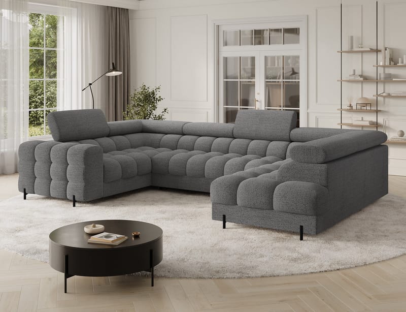 Fectory 6-sits Bubblig Hörnbäddsoffa med Schäslong och förvaring Höger - Royal 03 - Möbler - Soffa - Bäddsoffa - Hörnbäddsoffa