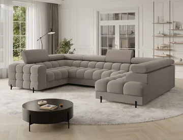 Fectory 6-sits Bubblig Hörnbäddsoffa med Schäslong och förvaring Höger - Sola 18 - Möbler - Soffa - Bäddsoffa - Hörnbäddsoffa