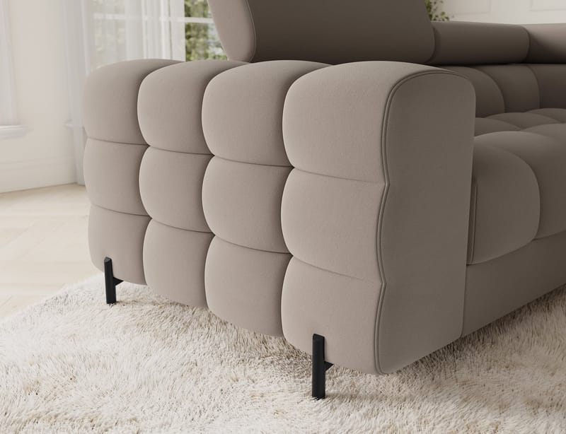 Fectory 6-sits Bubblig Hörnbäddsoffa med Schäslong och förvaring Höger - Sola 18 - Möbler - Soffa - Bäddsoffa - Hörnbäddsoffa