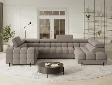 Fectory 6-sits Bubblig Hörnbäddsoffa med Schäslong och förvaring Höger - Sola 18 - Möbler - Soffa - Bäddsoffa - Hörnbäddsoffa