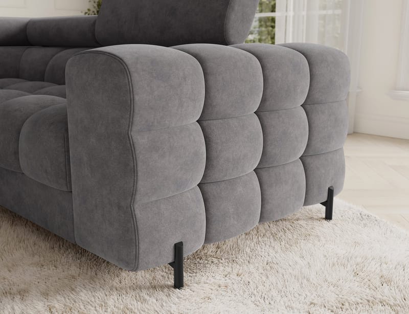 Fectory 6-sits Bubblig Hörnbäddsoffa med Schäslong och förvaring Vänster - Aura 04 - Möbler - Soffa - Bäddsoffa - Hörnbäddsoffa