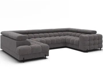 Fectory 6-sits Bubblig Hörnbäddsoffa med Schäslong och förvaring Vänster - Aura 04 - Möbler - Soffa - Bäddsoffa - Hörnbäddsoffa