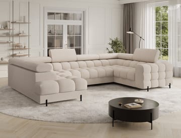 Fectory 6-sits Bubblig Hörnbäddsoffa med Schäslong och förvaring Vänster - Calmora 18 - Möbler - Soffa - Bäddsoffa - Hörnbäddsoffa