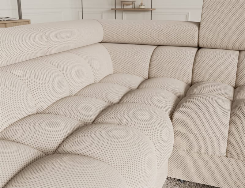 Fectory 6-sits Bubblig Hörnbäddsoffa med Schäslong och förvaring Vänster - Calmora 18 - Möbler - Soffa - Bäddsoffa - Hörnbäddsoffa