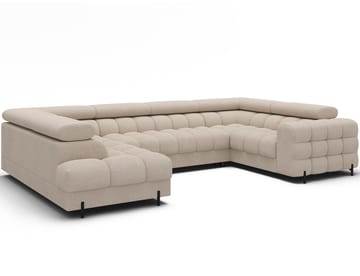 Fectory 6-sits Bubblig Hörnbäddsoffa med Schäslong och förvaring Vänster - Calmora 18 - Möbler - Soffa - Bäddsoffa - Hörnbäddsoffa