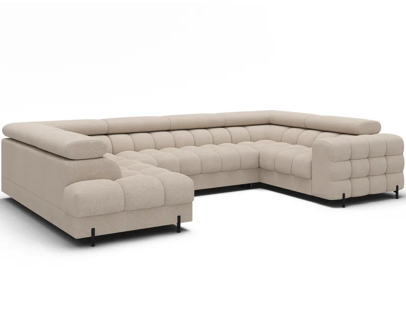 Fectory 6-sits Bubblig Hörnbäddsoffa med Schäslong och förvaring Vänster - Calmora 18 - Möbler - Soffa - Bäddsoffa - Hörnbäddsoffa