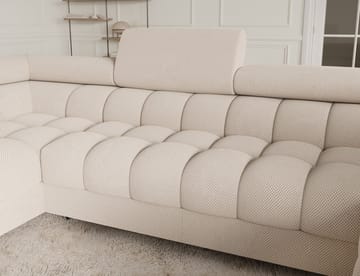 Fectory 6-sits Bubblig Hörnbäddsoffa med Schäslong och förvaring Vänster - Calmora 18 - Möbler - Soffa - Bäddsoffa - Hörnbäddsoffa