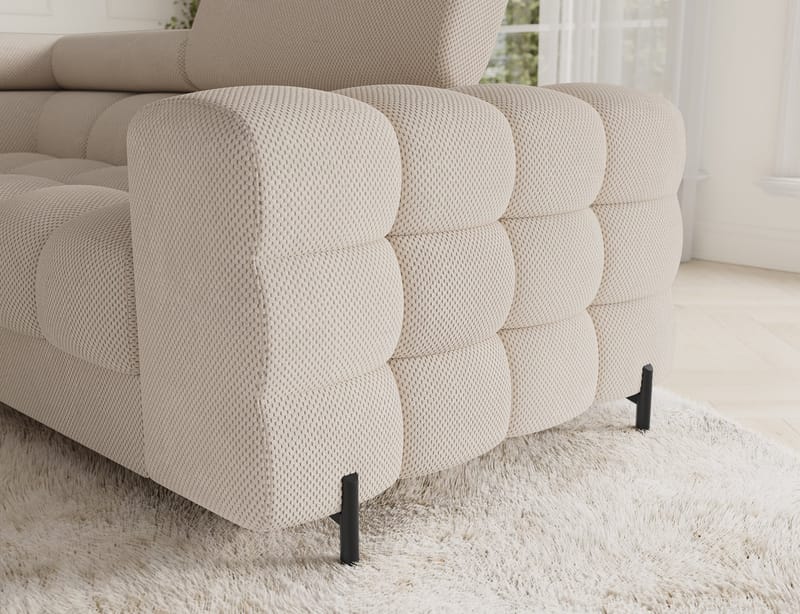 Fectory 6-sits Bubblig Hörnbäddsoffa med Schäslong och förvaring Vänster - Calmora 18 - Möbler - Soffa - Bäddsoffa - Hörnbäddsoffa