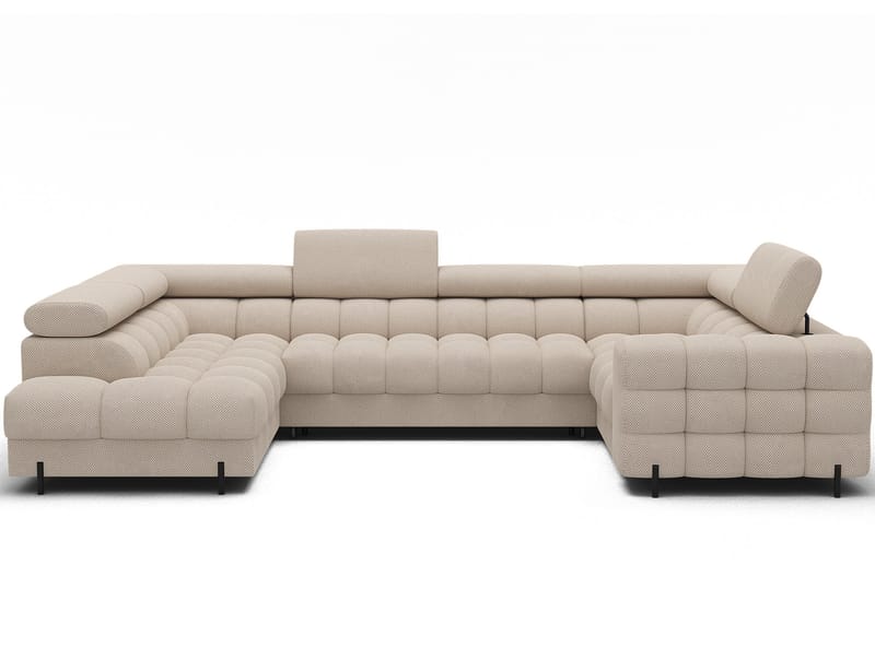 Fectory 6-sits Bubblig Hörnbäddsoffa med Schäslong och förvaring Vänster - Calmora 18 - Möbler - Soffa - Bäddsoffa - Hörnbäddsoffa