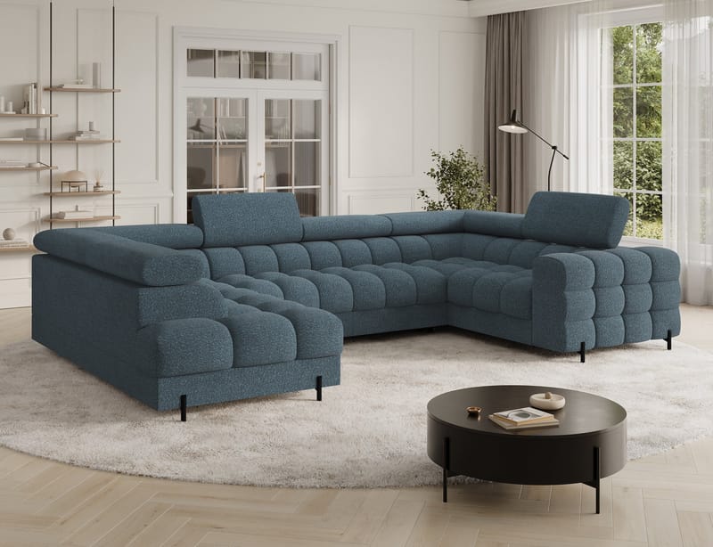 Fectory 6-sits Bubblig Hörnbäddsoffa med Schäslong och förvaring Vänster - Jaffray 40 - Möbler - Soffa - Bäddsoffa - Hörnbäddsoffa