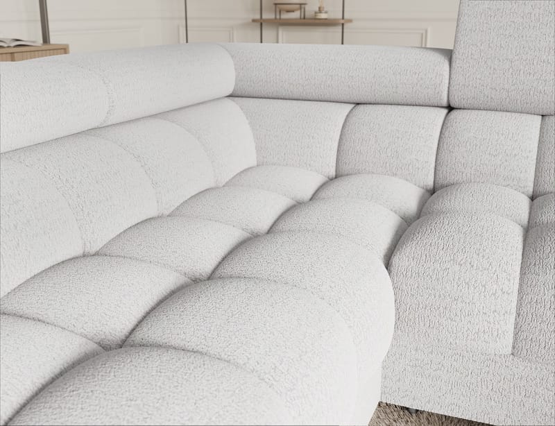 Fectory 6-sits Bubblig Hörnbäddsoffa med Schäslong och förvaring Vänster - Royal 01 - Möbler - Soffa - Bäddsoffa - Hörnbäddsoffa