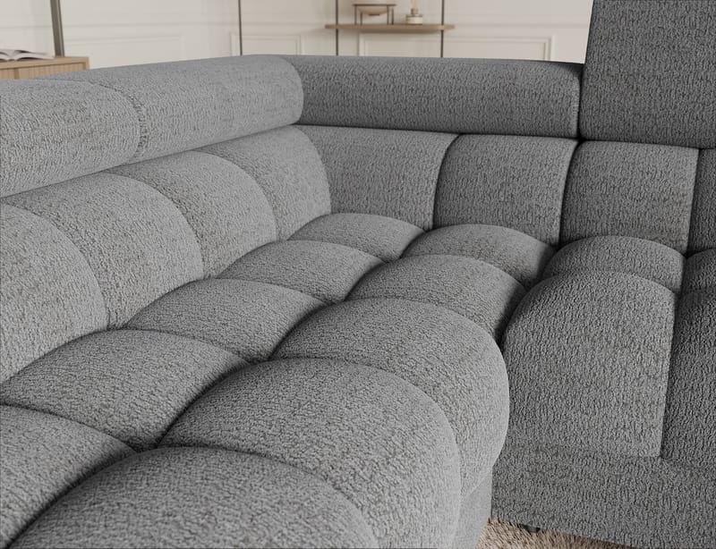 Fectory 6-sits Bubblig Hörnbäddsoffa med Schäslong och förvaring Vänster - Royal 03 - Möbler - Soffa - Bäddsoffa - Hörnbäddsoffa