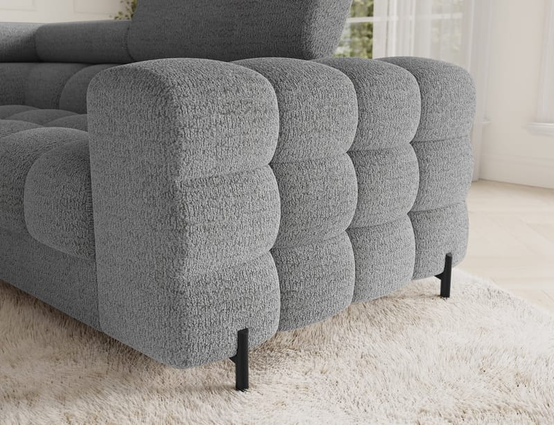 Fectory 6-sits Bubblig Hörnbäddsoffa med Schäslong och förvaring Vänster - Royal 03 - Möbler - Soffa - Bäddsoffa - Hörnbäddsoffa