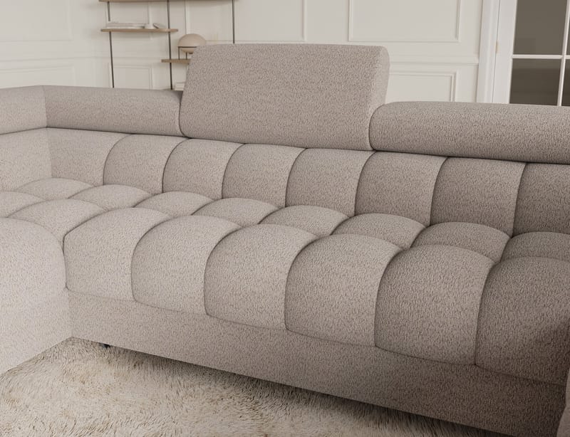 Fectory 6-sits Bubblig Hörnbäddsoffa med Schäslong och förvaring Vänster - Royal 18 - Möbler - Soffa - Bäddsoffa - Hörnbäddsoffa