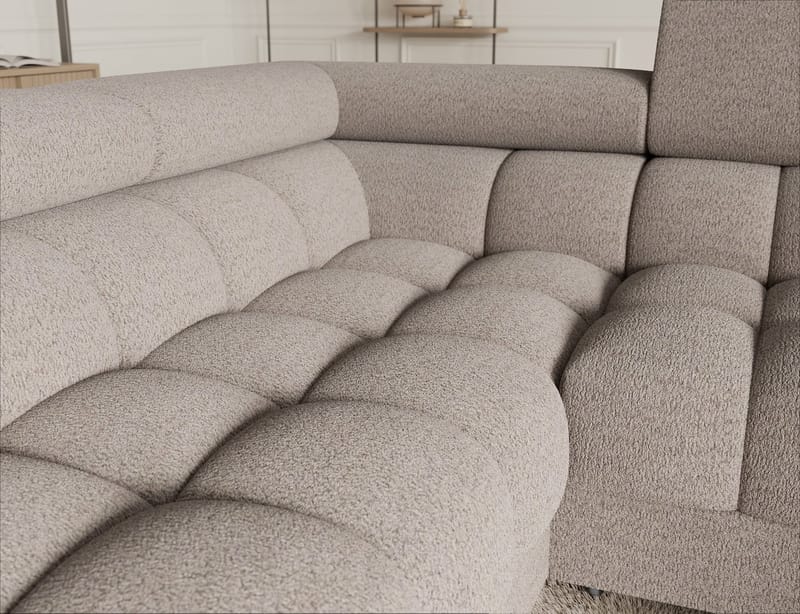 Fectory 6-sits Bubblig Hörnbäddsoffa med Schäslong och förvaring Vänster - Royal 18 - Möbler - Soffa - Bäddsoffa - Hörnbäddsoffa