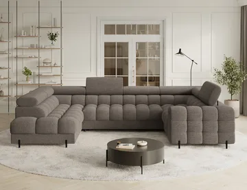 Fectory 6-sits Bubblig Hörnbäddsoffa med Schäslong och förvaring Vänster - Royal 20 - Möbler - Soffa - Bäddsoffa - Hörnbäddsoffa