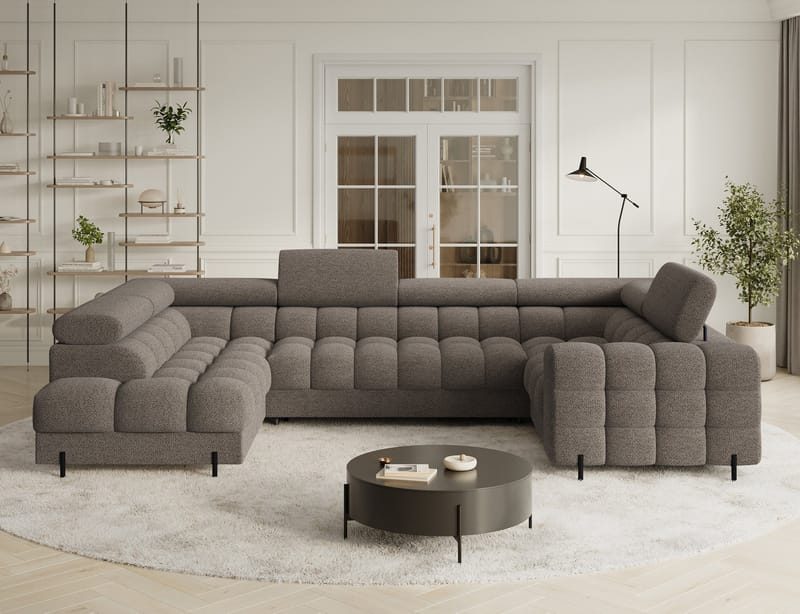 Fectory 6-sits Bubblig Hörnbäddsoffa med Schäslong och förvaring Vänster - Royal 20 - Möbler - Soffa - Bäddsoffa - Hörnbäddsoffa