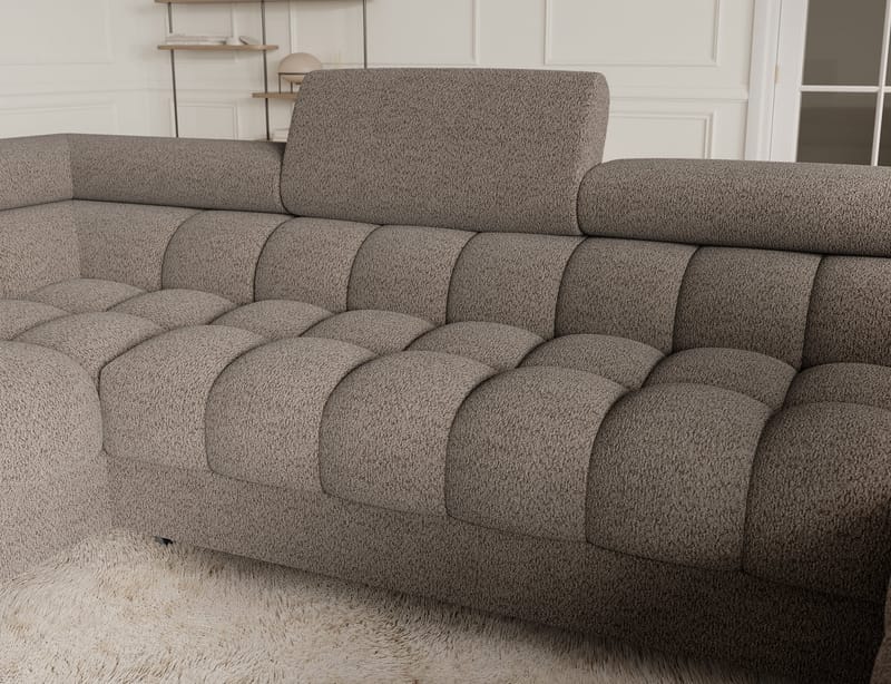 Fectory 6-sits Bubblig Hörnbäddsoffa med Schäslong och förvaring Vänster - Royal 20 - Möbler - Soffa - Bäddsoffa - Hörnbäddsoffa