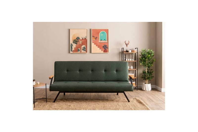 Fennor Bäddsoffa 3-sits - Grön - Möbler - Soffa - Bäddsoffa - 3 sits bäddsoffa