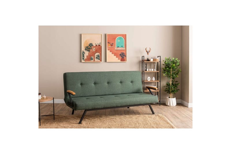 Fennor Bäddsoffa 3-sits - Grön - Möbler - Soffa - Bäddsoffa - 3 sits bäddsoffa