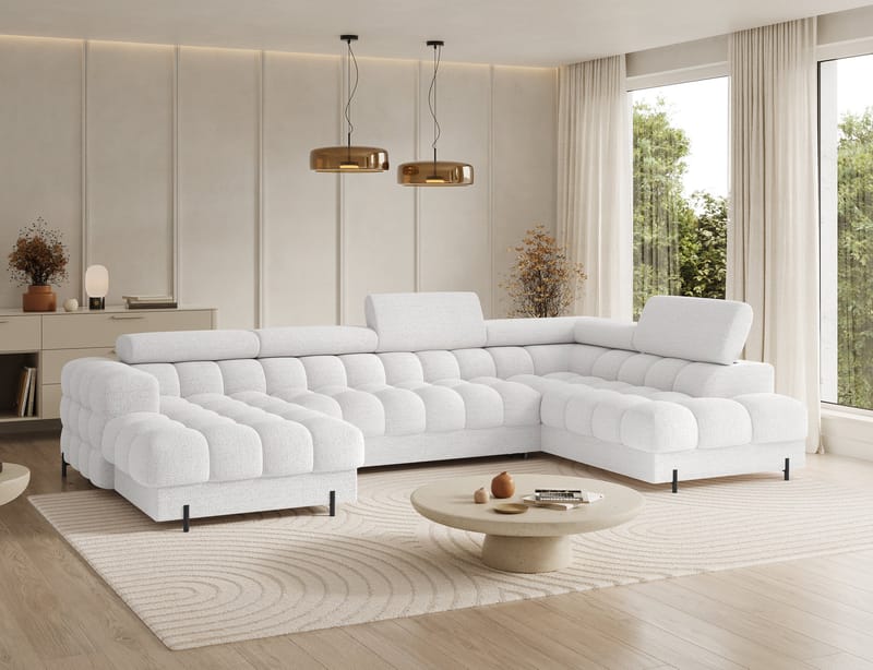 Feraria 6-sits Bubblig Bäddsoffa med Divan och Schäslong förvaring Höger - Royal 01 - Möbler - Soffa - Bäddsoffa - Hörnbäddsoffa