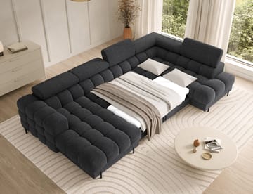 Feraria 6-sits Bubblig Bäddsoffa med Divan och Schäslong förvaring Höger - Royal 05 - Möbler - Soffa - Bäddsoffa - Hörnbäddsoffa