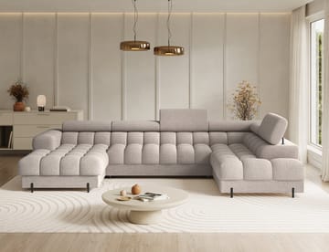 Feraria 6-sits Bubblig Bäddsoffa med Divan och Schäslong förvaring Höger - Royal 18 - Möbler - Soffa - Bäddsoffa - Hörnbäddsoffa