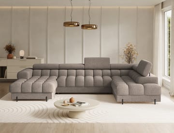 Feraria 6-sits Bubblig Bäddsoffa med Divan och Schäslong förvaring Höger - Royal 20 - Möbler - Soffa - Bäddsoffa - Hörnbäddsoffa