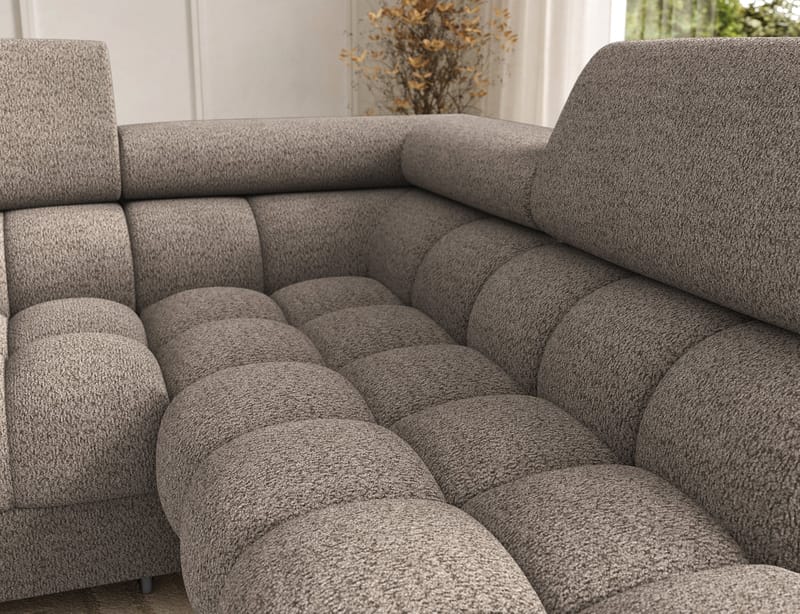 Feraria 6-sits Bubblig Bäddsoffa med Divan och Schäslong förvaring Höger - Royal 20 - Möbler - Soffa - Bäddsoffa - Hörnbäddsoffa