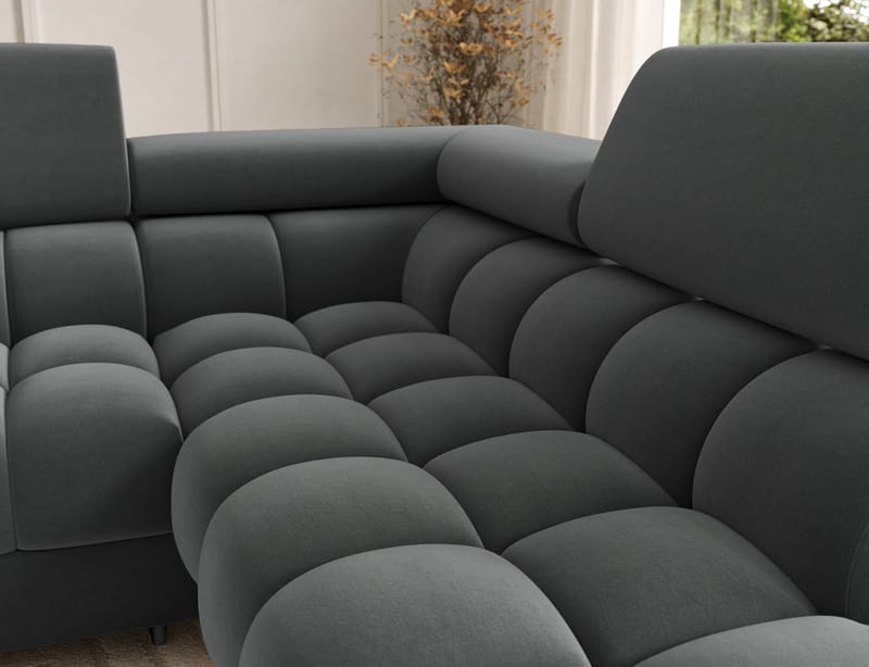 Feraria 6-sits Bubblig Bäddsoffa med Divan och Schäslong förvaring Höger - Sola 06 - Möbler - Soffa - Bäddsoffa - Hörnbäddsoffa