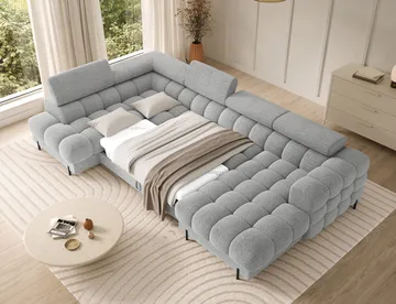 Feraria 6-sits Bubblig Bäddsoffa med Divan och Schäslong förvaring Vänster - Royal 03 - Möbler - Soffa - Bäddsoffa - Hörnbäddsoffa