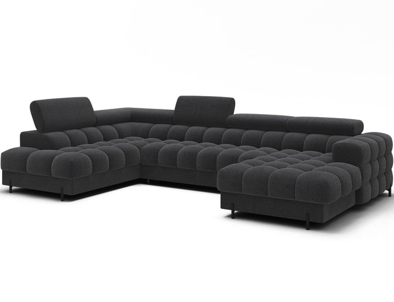 Feraria 6-sits Bubblig Bäddsoffa med Divan och Schäslong förvaring Vänster, Royal 05