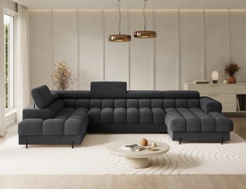 Feraria 6-sits Bubblig Bäddsoffa med Divan och Schäslong förvaring Vänster - Royal 05 - Möbler - Soffa - Bäddsoffa - Hörnbäddsoffa