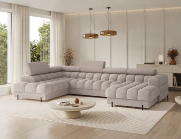 Feraria 6-sits Bubblig Bäddsoffa med Divan och Schäslong förvaring Vänster - Royal 18 - Möbler - Soffa - Bäddsoffa - Hörnbäddsoffa
