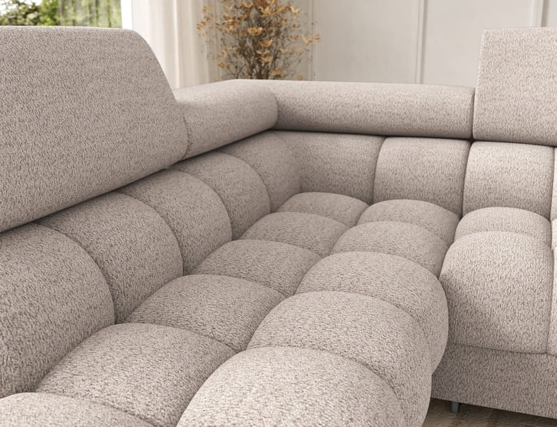 Feraria 6-sits Bubblig Bäddsoffa med Divan och Schäslong förvaring Vänster - Royal 18 - Möbler - Soffa - Bäddsoffa - Hörnbäddsoffa