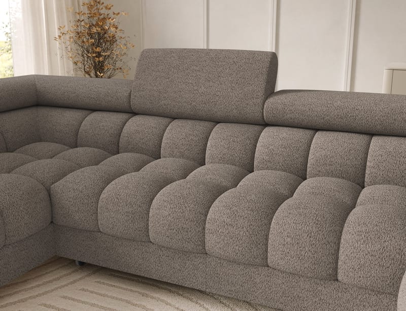 Feraria 6-sits Bubblig Bäddsoffa med Divan och Schäslong förvaring Vänster - Royal 20 - Möbler - Soffa - Bäddsoffa - Hörnbäddsoffa