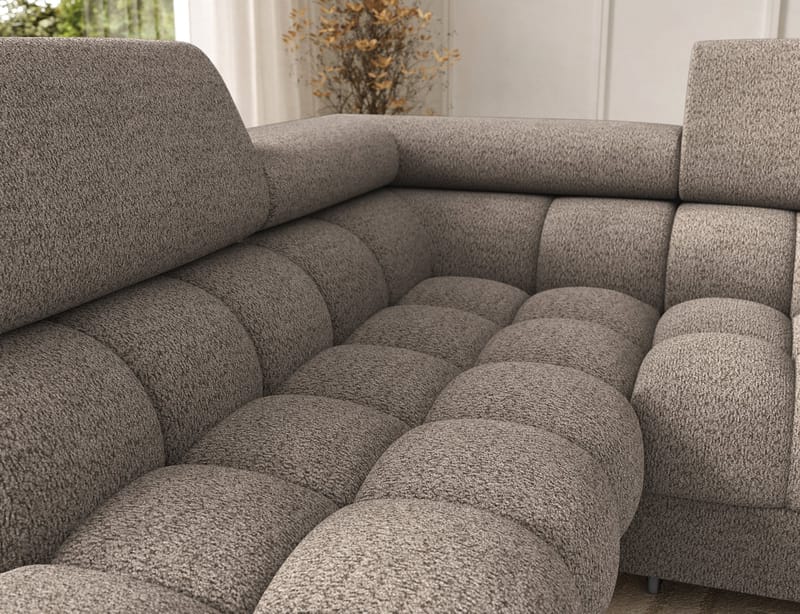 Feraria 6-sits Bubblig Bäddsoffa med Divan och Schäslong förvaring Vänster - Royal 20 - Möbler - Soffa - Bäddsoffa - Hörnbäddsoffa