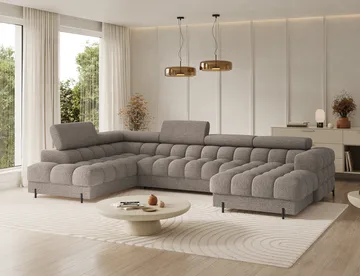 Feraria 6-sits Bubblig Bäddsoffa med Divan och Schäslong förvaring Vänster - Royal 20 - Möbler - Soffa - Bäddsoffa - Hörnbäddsoffa