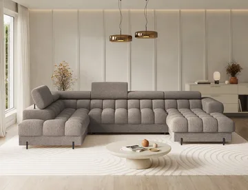 Feraria 6-sits Bubblig Bäddsoffa med Divan och Schäslong förvaring Vänster - Royal 20 - Möbler - Soffa - Bäddsoffa - Hörnbäddsoffa
