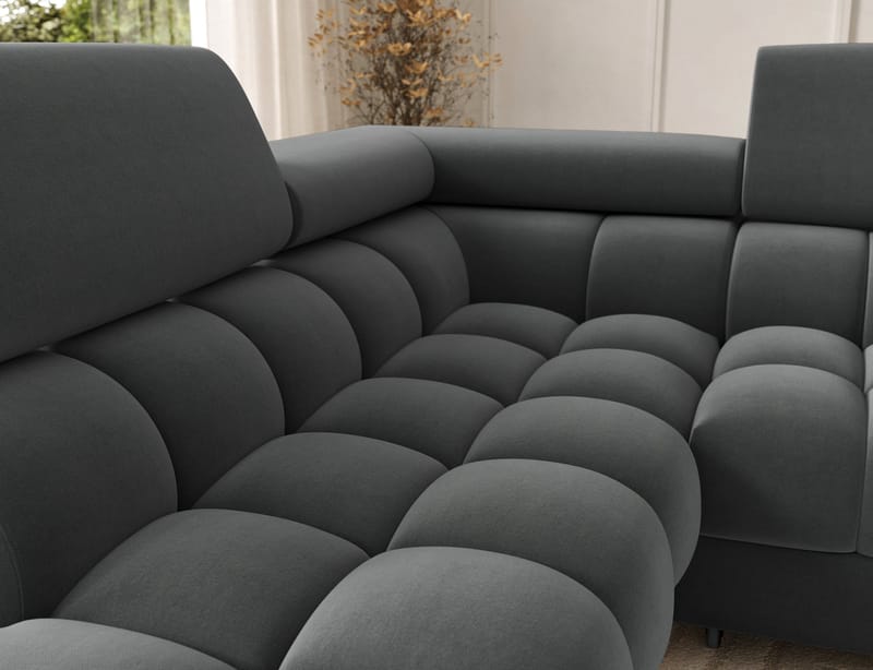 Feraria 6-sits Bubblig Bäddsoffa med Divan och Schäslong förvaring Vänster - Sola 06 - Möbler - Soffa - Bäddsoffa - Hörnbäddsoffa