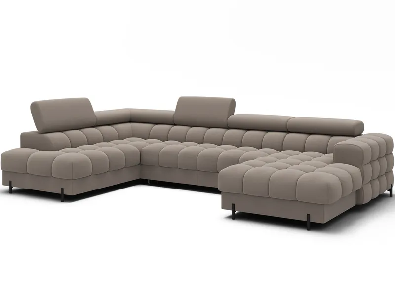 Feraria 6-sits Bubblig Bäddsoffa med Divan och Schäslong förvaring Vänster, Sola 18