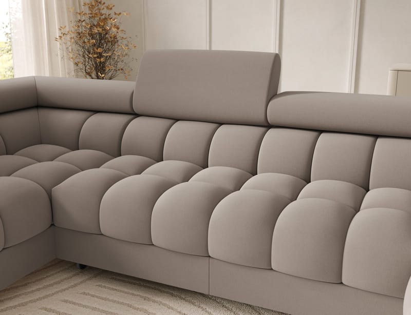 Feraria 6-sits Bubblig Bäddsoffa med Divan och Schäslong förvaring Vänster - Sola 18 - Möbler - Soffa - Bäddsoffa - Hörnbäddsoffa