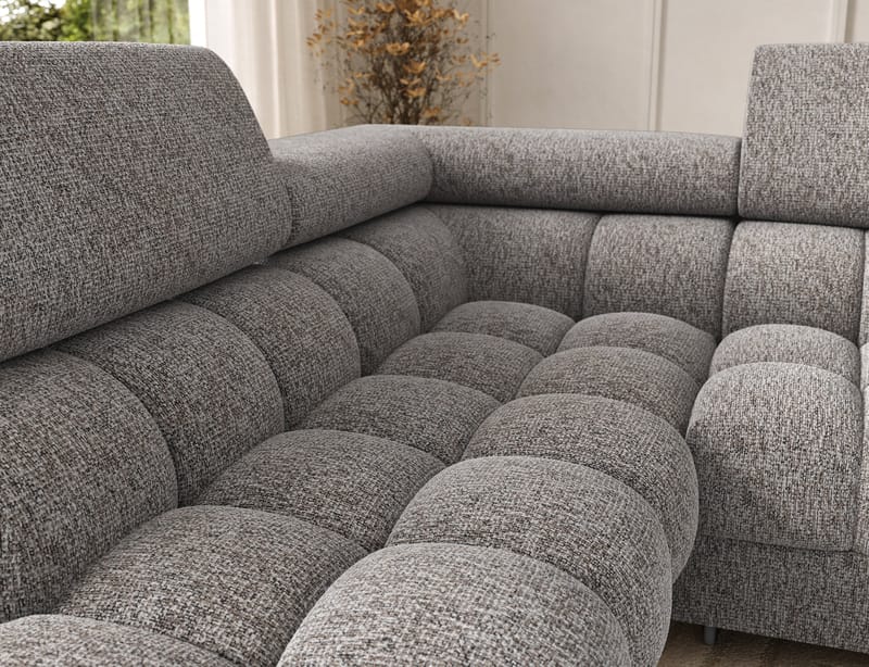 Feraria 6-sits Bubblig Bäddsoffa med Divan och Schäslong förvaring Vänster - Pellerito 20 - Möbler - Soffa - Bäddsoffa - Hörnbäddsoffa