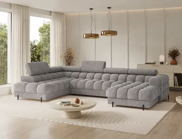 Feraria 6-sits Bubblig Bäddsoffa med Divan och Schäslong förvaring Vänster - Pellerito 20 - Möbler - Soffa - Bäddsoffa - Hörnbäddsoffa