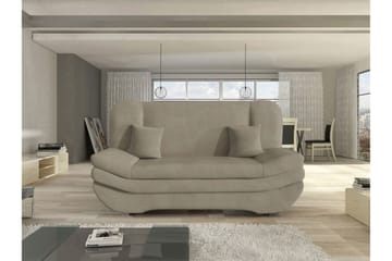 Figurelle 2-sits Fällbar Bäddsoffa 130x190 cm med Förvaring i Tyg - Beige - Möbler - Soffa - Bäddsoffa - 2 sits bäddsoffa