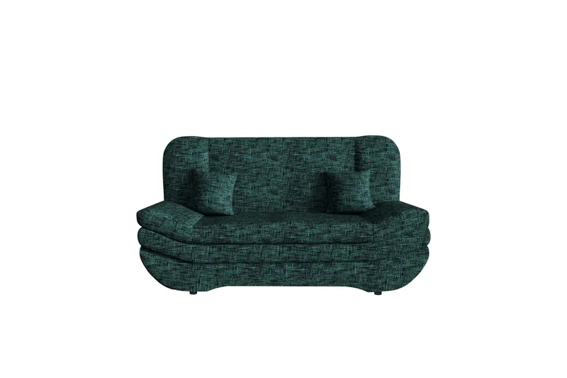 Figurelle 2-sits Rektangulär Bäddsoffa i Tyg, Grön