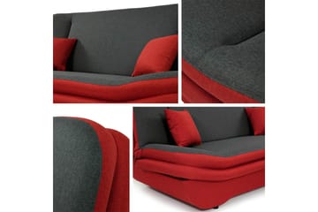 Figurelle 2-sits Rektangulär Bäddsoffa i Tyg - Grön - Möbler - Soffa - Bäddsoffa - 2 sits bäddsoffa