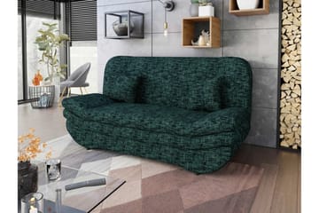 Figurelle 2-sits Rektangulär Bäddsoffa i Tyg - Grön - Möbler - Soffa - Bäddsoffa - 2 sits bäddsoffa