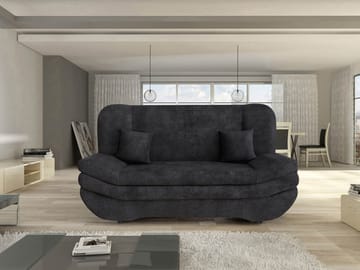 Figurelle 3-sits Bäddsoffa - svart - Möbler - Soffa - Bäddsoffa - 2 sits bäddsoffa