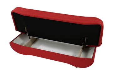 Figurelle 3-sits Längsbäddad Bäddsoffa 130x190 cm med Förvaring i Sammet - Grön - Möbler - Soffa - Bäddsoffa - 3 sits bäddsoffa